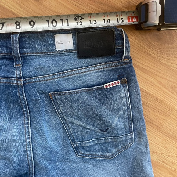 Hudson Jeans Blue Straight-Leg Classic - Picture 8 of 10